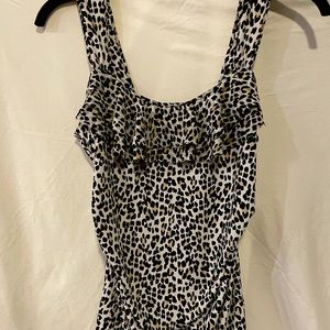 WHBM leopard print layering tank